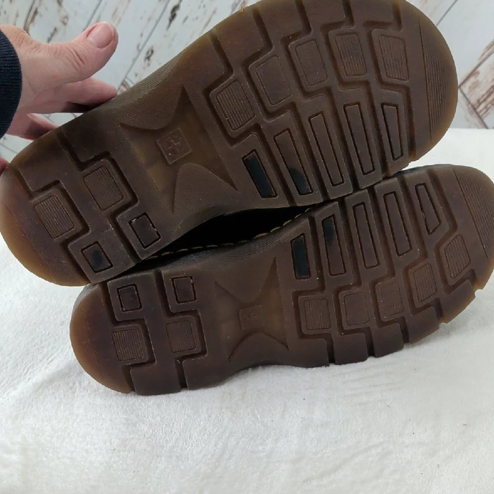 Dr. Martens Dark Brown Leather Oxfords - Picture 6 of 7